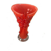 Ion Tamaian Art Glass Red Shoelace Vase - Eva Essentials